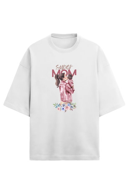 Super Mom Terry Oversized T-Shirt