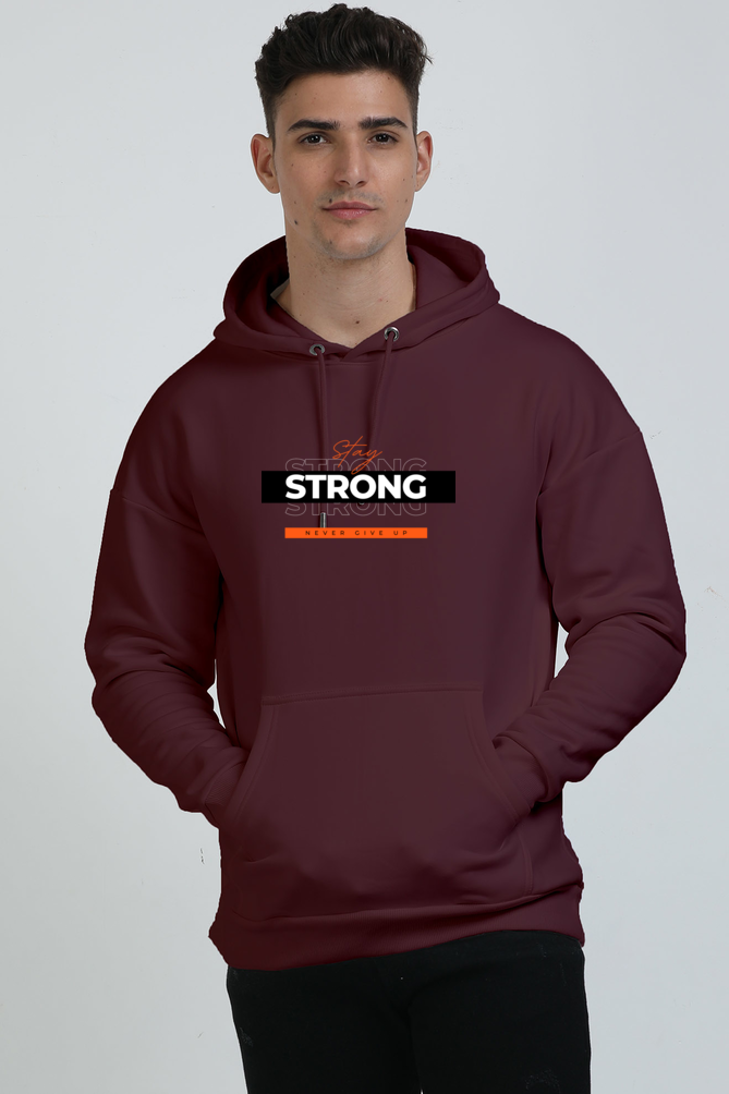 STAY STRONG Heavyweight Oversized Hooded Sweatshirt