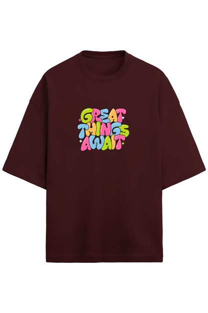 Gym Motivational Terry Oversized T-Shirt