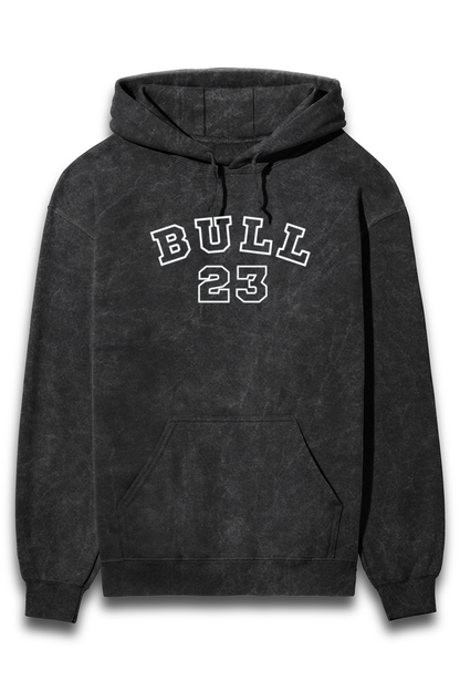 BULL Acid Wash Hooded Sweatshirts