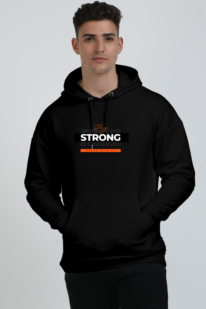 STAY STRONG Heavyweight Oversized Hooded Sweatshirt