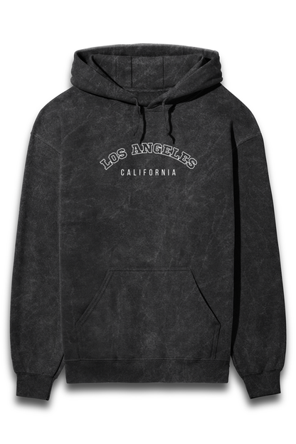 LOS ANGELES Acid Wash Hooded Sweatshirts