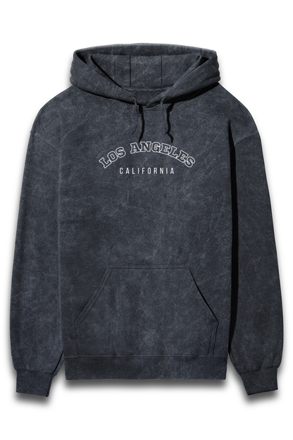 LOS ANGELES Acid Wash Hooded Sweatshirts