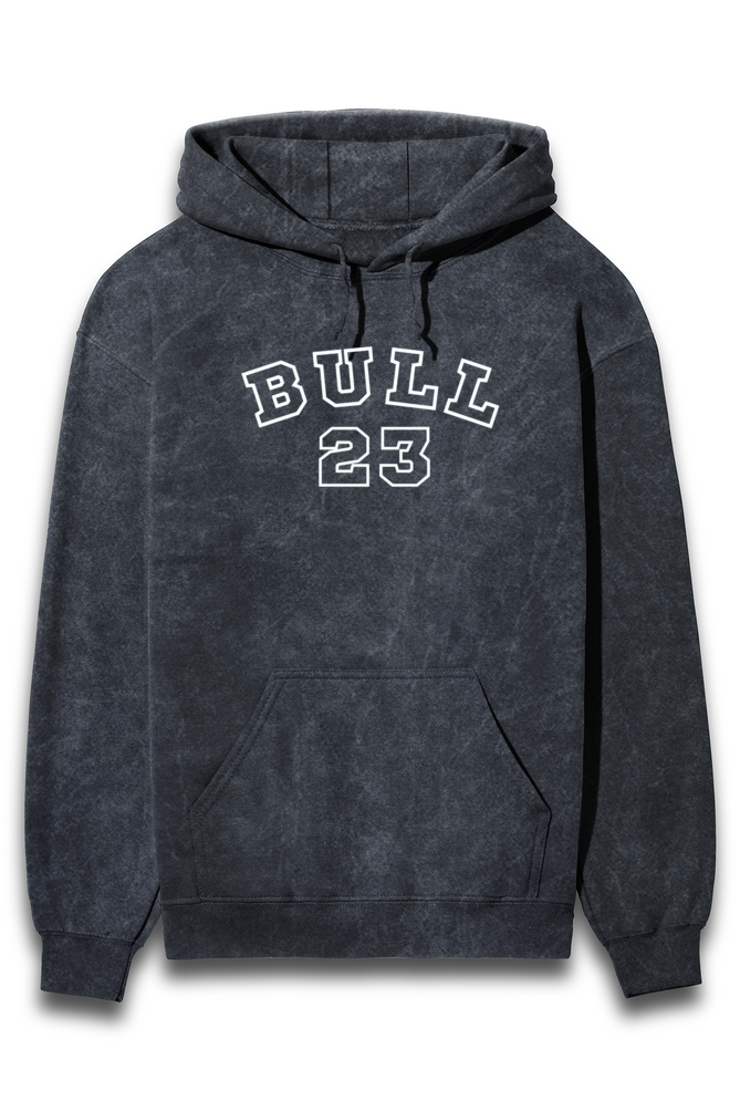 BULL Acid Wash Hooded Sweatshirts