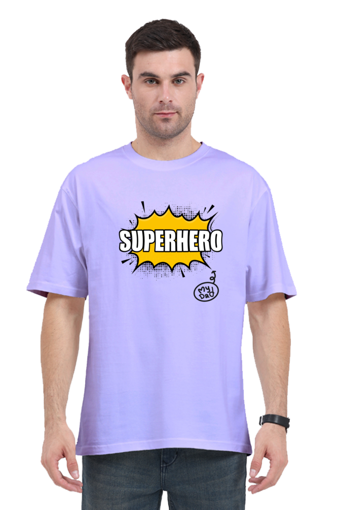 My Dad Super Hero Oversized Classic T Shirt