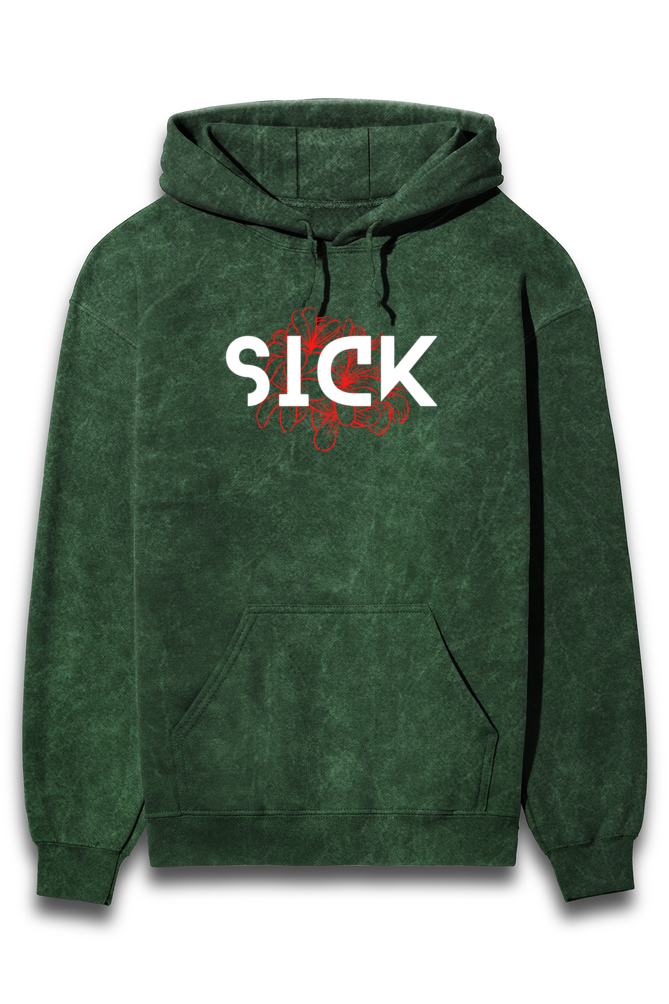 Sick Modern Acid Wash Hooded Sweatshirts