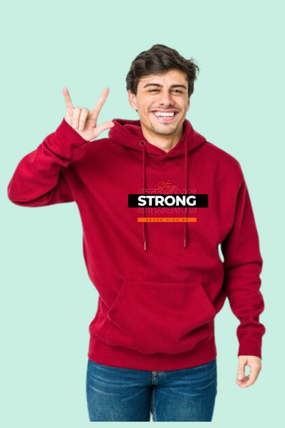 STAY STRONG Heavyweight Oversized Hooded Sweatshirt